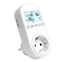 Termostat Soket yang Dapat Diprogram dengan Pengontrol Suhu Digital, Termostat Soket Rumah, Termostat Colokan Rumah