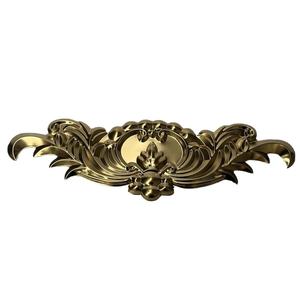 Fleur de porte moderne en acier inoxydable 304 avec motif nuage, couronne de fleurs, nœud de vœux, fleur de rideau en jade, design estampé simple face - Product Image 6