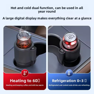 Car Mounted <b>Hot</b> <b>Cold</b> Cup 12V LED Display Temperature Control Universal Car Use - Product Image 2