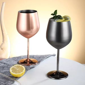 Logo personnalisé fête mariage tasse en métal en acier inoxydable gobelets à vin rouge 16oz or <span class=keywords><strong>rose</strong></span> flûte à champagne <span class=keywords><strong>verre</strong></span> à vin en cuivre - Product Image 6