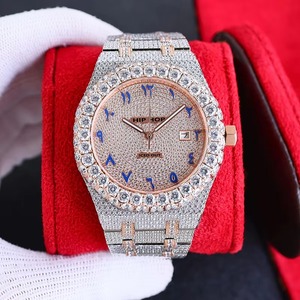 Drioshipping Custom Men's Hip Hop <b>Mechanical</b> <b>Watch</b> Handmade Bling Chest VVS Mossanite - Product Image 1