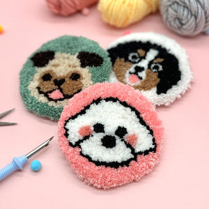 <span class=keywords><strong>Kit</strong></span> de posavasos de bordado de <span class=keywords><strong>aguja</strong></span> fácil de perforar <span class=keywords><strong>para</strong></span> principiantes, bordado de dibujos animados, Kits de costura hechos a mano, regalo artesanal - Product Image 4