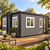 Maison conteneur portable, maison modulaire préfabriquée pour bureau de chantier, dortoir, logement temporaire