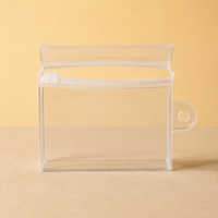 Pochette de beauté en PVC vinyle givré, trousse de toilette de voyage pour femme, emballage personnalisé pour produits capillaires, sac à maquillage transparent avec fermeture éclair – Vente chaude