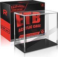 Boîte de présentation en acrylique haute transparence ETB, boîtes personnalisées pour Elite Trainer Box, résistantes aux UV avec couvercle magnétique robuste
