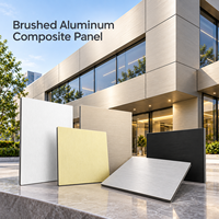 Panneau composite en aluminium brossé bronze 3 mm, plaque ACM pour revêtement de porte de placard