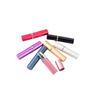 Mini Botella de Spray Metálica de Viaje de Alta Gama de 5 ml, Botella de Vidrio Vacía Recargable con Pulverizador Fino, Perfume Portátil - Product Image 1