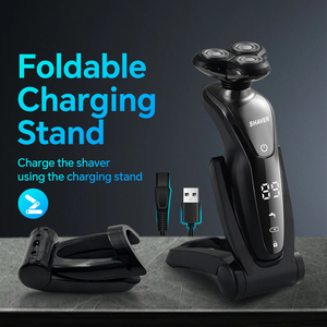 เครื่องโกนหนวด 5-in-1 สำหรับผู้ชาย ชาร์จผ่าน USB พร้อมหัวโกนแบบลอยตัวอเนกประสงค์ สำหรับใช้ในบ้าน เครื่องโกนหนวดแบบชาร์จ USB ได้ - Product Image 5