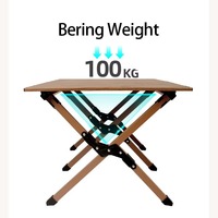 Table de camping pliable avec logo personnalisé, impression UV/sérigraphie/transfert thermique, panneau texturé pour la promotion de la marque