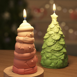 Molde de Silicona 3D para Velas y Pasteles de Gnomos Navideños, Herramientas para Pasteles de Árbol de Navidad Hechas a Mano - Product Image 4