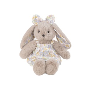 Phục sinh Thỏ xám hoa ăn mặc thỏ sang trọng búp bê Comforter đồ chơi sang trọng - Product Image 5