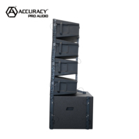 Accuracy Pro Audio CLA208A NEO - Módulo de arreglo lineal dual de 8 pulgadas, sistema de arreglo lineal activo profesional con subwoofer de 18 pulgadas