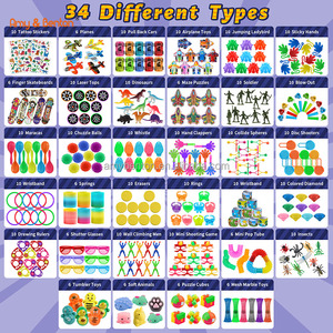 300pcs Đảng stuffers Hộp đồ chơi 200pcs Đảng Túi Quà Tặng đồ chơi thần tài đồ chơi goodie Túi chất độn cho trẻ em - Product Image 2