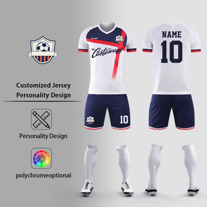 Kit d'uniforme de football personnalisé pour adultes et enfants sublimation complète polyester équipement d'équipe vente en gros de style - Product Image 3
