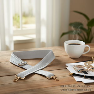 Cinghia in tessuto da 5 cm, grigio, per borsa, accessorio per borsetta - Product Image 2