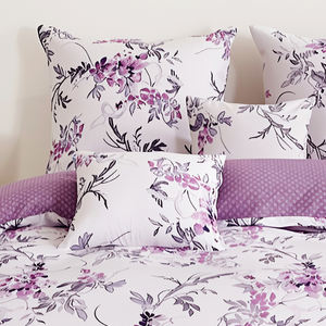 3-Piece <b>Purple</b> Floral Quilt <b>Set</b> 100% Cotton 200TC Eco-Friendly European Style Home Use <b>Bedding</b> China - Product Image 4