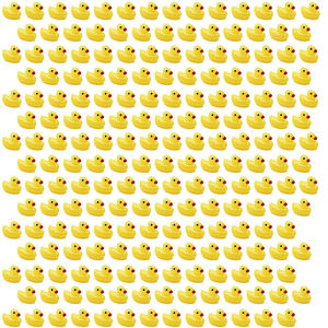 200 piezas de pequeños dijes de resina con forma de pato para la fabricación de joyas, manualidades DIY, slime, decoración de fundas de móvil y llaveros - Product Image 1