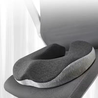 Coussin orthopédique pour le coccyx, coussin de siège en mousse à mémoire de forme pour les douleurs au coccyx et les hémorroïdes, housse respirante et lavable pour chaise de bureau