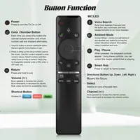 Remote Kontrol Suara untuk Samsung Smart TV QLED dan Penggunaan Universal Buatan China Termasuk Kemasan