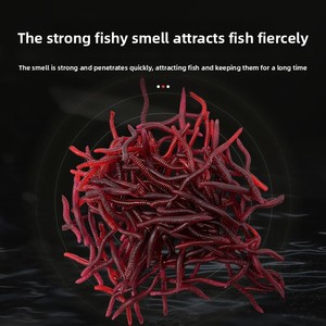 <span class=keywords><strong>ไส้เดือน</strong></span>ปลอมสีแดงเหยื่อยางและโลหะล่อสำหรับการตกปลาทะเลการกำหนดเป้าหมายปลาคาร์พและคอนชนิด - Product Image 3