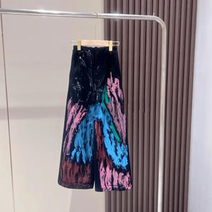 เซ็ตเสื้อผ้าสำหรับวัยรุ่นผู้หญิง2ชิ้นเสื้อยืดมีฮู้ดเปิดไหล่และกางเกงขายาวลายพิมพ์สีพื้น - Product Image 6