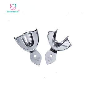 Bandeja Manual para Instrumentos Dentales de Acero Inoxidable 304, Bandeja de Impresión Plateada Blanca de Alta Calidad para Uso en Clínicas Dentales - Product Image 4