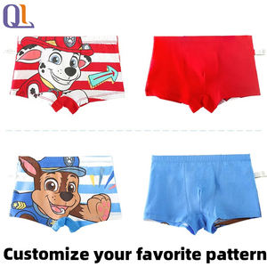 4 Pcs Sous-vêtements en coton personnalisés pour enfants Garçons Culottes pour enfants Baby Briefs Cartoon Print Cotton Underwear Comfortable breathable - Product Image 3