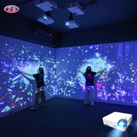 Solution de projection immersive avec support après-vente professionnel, technologie de fusion multicanal pour aire de jeux intérieure