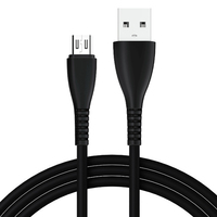 Venta caliente Oem Factory 1M Negro Cabo Dados Teléfono Android Transferencia DE DATOS Computadora plana Carga 3.0Usb Cargador Tpe Material Cable