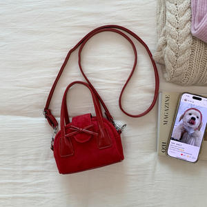 Yeni stil çocuk çantası kızların Retro çanta High-end yay Mini çapraz vücut çanta - Product Image 6