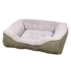 Cama para Perros de Lujo Personalizada, Fabricada en China, Fácil de Limpiar, Lavable, de Felpa Verde Oscuro, Rectangular, Clásica, para Perros Pequeños y Grandes - Product Image 2