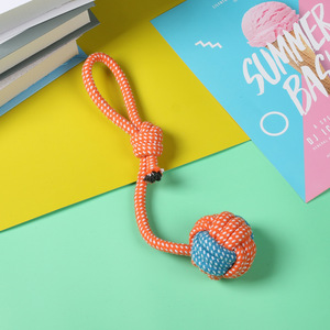 Juego de juguetes de cuerda para mascotas de Maggie's Cute Pets, juguetes de algodón para masticar, juguetes para limpiar los dientes, juego interactivo para perros - Product Image 4