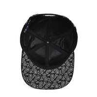 Casquette unisexe à visière plate de haute qualité, personnalisée, bicolore, avec broderie 3D, casquette snapback pour les activités de plein air, la plage, les performances et la pêche