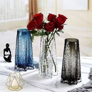 Elegant <strong>Turquoise</strong> Glass <strong>Vase</strong> with Branches - Vintage Asian-Inspired Decorative <strong>Vase</strong> for Living Room, Tea Room, Wedding - Product Image 5