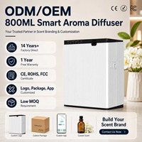 Diffuseur de parfum électrique sans eau, écologique, avec contrôle par application, grande capacité, design luxueux pour hôtel et maison
