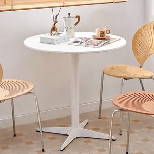 Table de salle à manger d'occasion en acier nordique, populaire sur internet, pour restaurant, bureau, <span class=keywords><strong>petit</strong></span> appartement, usage domestique, design moderne, pour négociations - Product Image 1