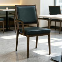 Fauteuil moderne du milieu du siècle, nouveau design, noir, dossier haut, vintage, luxe, Sillas De Restaurantes Modernas