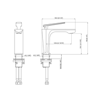 Robinet de lavabo chromé certifié cUPC WaterMark, mitigeur de salle de bain en laiton sans plomb, robinet de vanité moderne à poignée unique pour hôtel