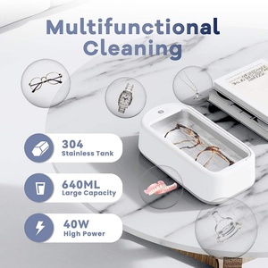 Portable <b>Makeup</b> <b>Brush</b> Cleaner 600Ml Household Ultrasonic Cleaner Jewelry <b>Vibration</b> Ultrasonic Glasses Clean Machine - Product Image 3