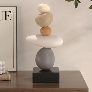 Commercio all'ingrosso arredamento moderno in resina scultura da salotto decorazione per la casa arte Feng Shui statua in pietra - Product Image 2