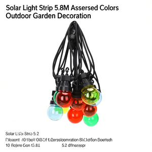 Tira de Luces Solares de 5.8M en Colores Surtidos para Decoración de Jardín Exterior - Product Image 3