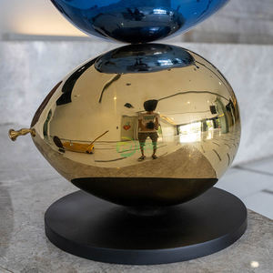 Decorazione artistica personalizzata casa casa giardino Plaza moderna resistente al fuoco in metallo artigianato palloncini colorati in acciaio inox scultura - Product Image 2