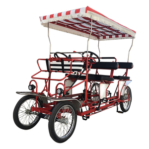 Venta caliente de fábrica, bicicleta tándem familiar, recorrido <span class=keywords><strong>usado</strong></span>, cuadriciclo, 4 ruedas, Adulto, 4 personas, bicicleta de Surrey - Product Image 4