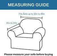 Housse de canapé et fauteuil en tissu jacquard extensible, protection pour canapé une place, haute teneur en élasthanne