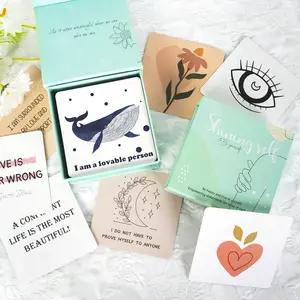 Высококачественные карточки положительных аффирмаций для женщин 50 карточек осознанности с аффирмациями и вдохновляющими цитатами