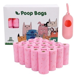สินค้าขายดีของ Amaz Pet Products ถุงเก็บอุจจาระสุนัข 20 ม้วน พร้อมที่เก็บถุงแบบผ้า - Product Image 1