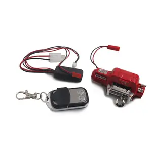 Treuil électrique en métal, pour RC Rock Crawler SCX10 D90 TF2 TRX4, modèle de véhicule RC, pièce accessoire de mise à niveau (rouge), 1/10 pièces