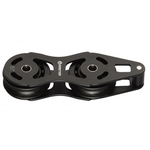 Poulie à roulement linéaire en alliage d'aluminium ALC-0502F pour voilier, diamètre de roue 57 mm, diamètre de câble 16 mm, 2 pièces, matériel marin - Product Image 1