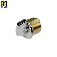 Serrure à mortaise en laiton de haute qualité KeyMan Ansi Grade 1, cylindre à bouton rotatif en acier inoxydable poli, entraxe 70 mm pour hôtel et entrepôt