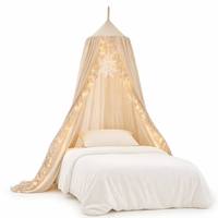 Moustiquaire de lit 100 % polyester, baldaquin de princesse rêveuse pour la décoration de la maison et de la chambre de bébé